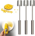 Easy Clean Corn Cob Peeler, 2025 New Corn Peeler for Corn on the Cob, Upgrade Corn Cob Stripper Corn on the Cob Remover, Stainless Steel Corn Stripping Tool for Home Kitchen and Restaurant Chef (3)