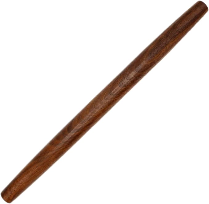 Handmade French Rolling Pin Set: 12 & 20 Wooden Rolling Pins for Baking, Dough, Pizza, Chapati, and Tortilla. Crafted in Kentucky. (Walnut, Set (12 Inch & 20 Inch))