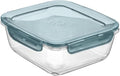 Bormioli Rocco Frigoverre Evolution Collection - 7-Inch Square Container - 1.4 Liter (47.25 oz.)- Grey