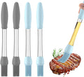 4 Pack Silicone Basting Brush for Cooking, Heat Resistant Pastry Brushes with Oil Reservoir Handle, Food-Grade BBQ Brush for Grilling, Baking, Barbecue, Sauce, Butter, Meat, Kitchen and Outdoor