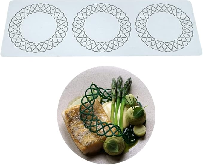 Silicone Molds 3D Hollow Leaf Chocolate Molds Honeycomb Bee Candy Mold Flower Pattern Fondant Mold Cake Topper Sugar Craft Decoration (S_Flower_12.40 * 4.32 * 0.08inch)
