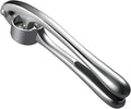 Garlic Press Set - Professional Stainless Steel Garlic Mincer with Silicone Peeler and Cleaning Brush, Rustproof Dishwasher Safe Kitchen Tool