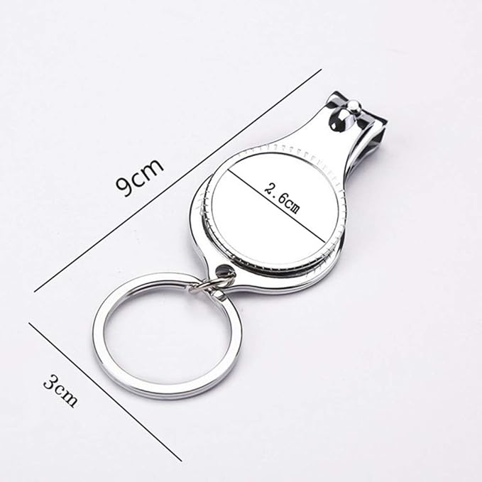 10pcs-Personalized 4 in 1 Multi Function Bottle Opener, Nail Clipper, Wedding Favors Brewery, Private Customized, Sliver, Multitool Gifts for Men