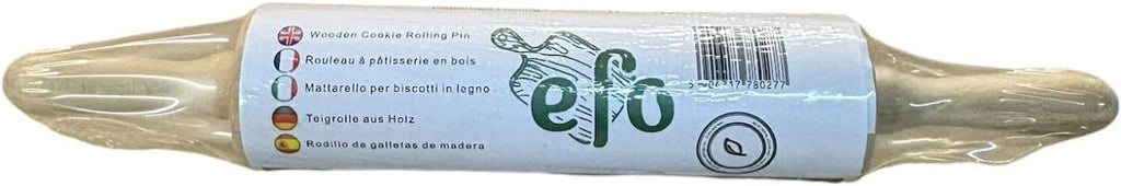 efo Embossed Rolling Pin with Engraved Design - Decorative Dough Roller - Cake Baking Accessories to Make Unique Bakes and Pottery - Beautifully Handmade Patterned Rolling Pin 40cm (Hearts)