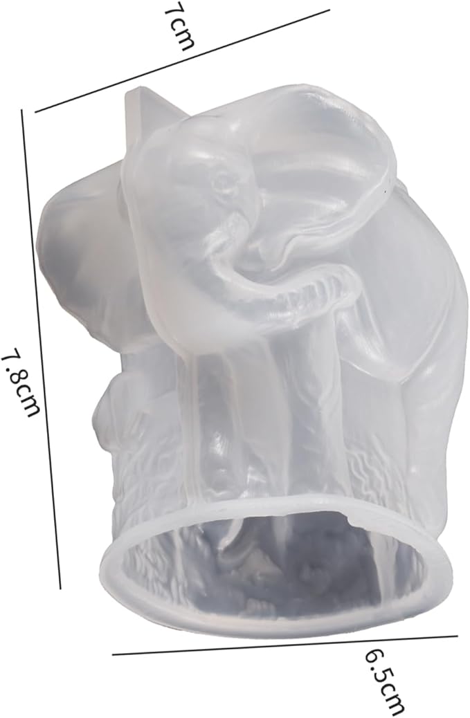 Cylinder Elephant Silicone Molds - Resin, Cake, Soap & Clay Molds - Candle Making & Craft Supplies