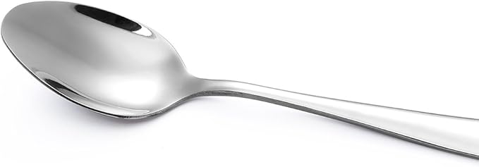 12-Piece Large Stainless Steel Dinner Spoons,8 Inches