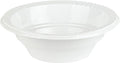 PLASTICPRO 12 ounce Round Plastic Bowls Microwaveable, Disposable, White, Dinnerware 400 Count