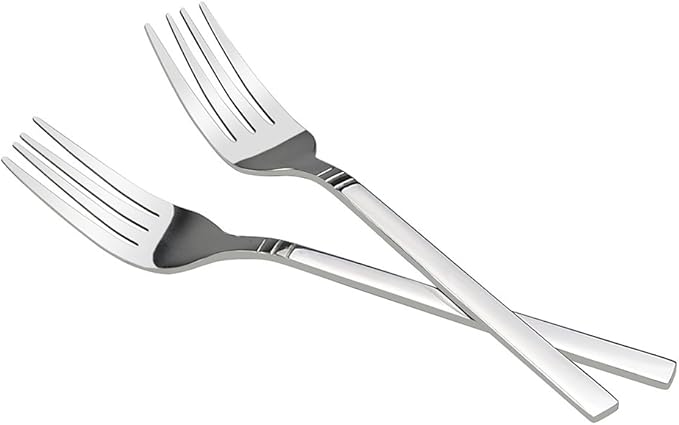 12-Piece Stainless Steel Dessert Forks, Small Fork