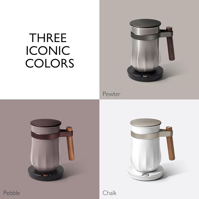 Hot & Cold Drinking Chocolate System - The ALL-NEW Velvetiser from Hotel Chocolat - Kit includes hot chocolate maker, 10 serving taster box, mug and glass - Chalk Edition