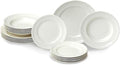 Villeroy & Boch Manoir 18-Piece Dinnerware Set, Plates & Bowls, Premium Porcelain, Made in Germany, Dishwasher & Microwave Safe, Rich, Creamy White