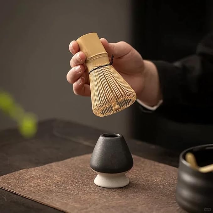 Matcha Whisk Bamboo Matcha Whisk for Traditional Starter Tool, Handcrafted Organic Traditional Japanese Chasen, Matcha Stirrer Wisk Mixer Brush for Authentic Tea Preparation (2)
