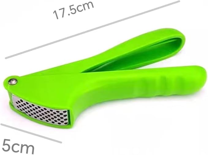 Garlic Press Dicer Wheel, Plastic Garlic Masher, Simple Household Manual Kitchen Tool with Garlic Press Box (rectangle)