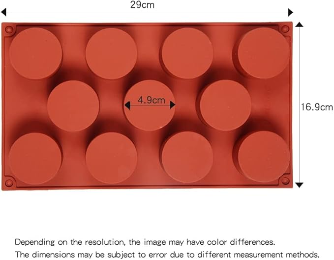 Silicone 11/8/6 Cavity Cylinder Shape Cake Mold For Baking Dessert Ice-Creams Mousse Mould Fondant Decorating Tools (11 Cavity)