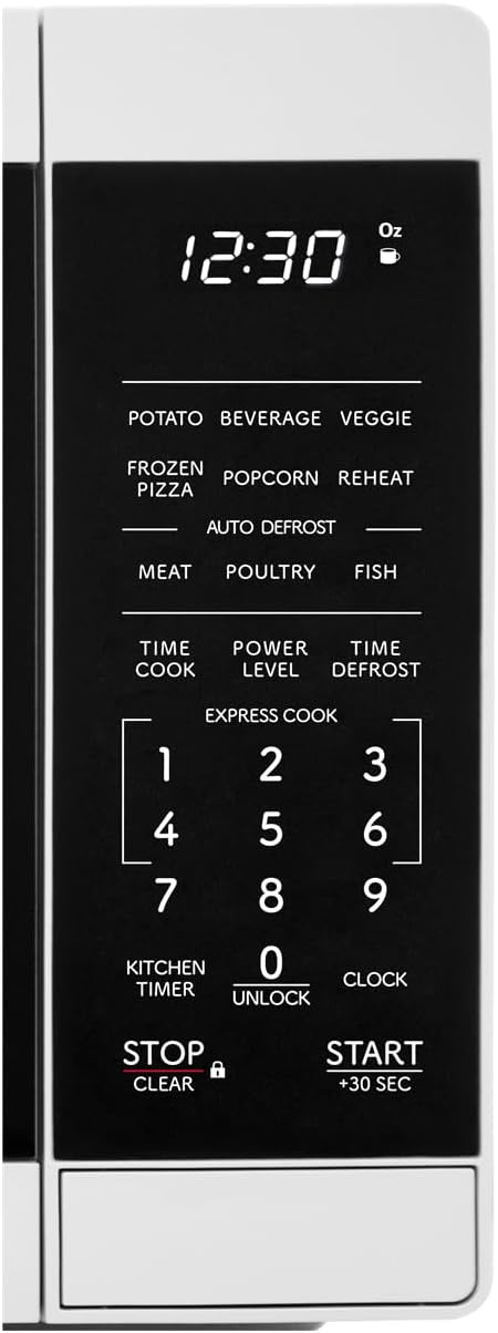SHARP Compact Countertop Microwave Oven with Removable 10" Carousel Turntable, 700 Watt, 0.7 Cubic Feet, White