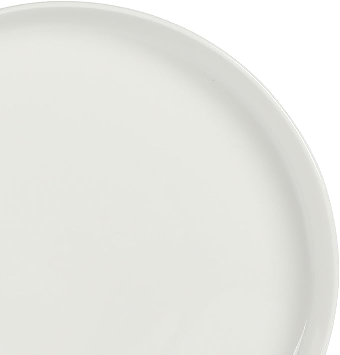 Gibson Home Rothernberg 40-Piece White Porcelain Dinnerware Set – Service for 8, Stackable Plates and Bowls, Durable Kitchen Dinner Set