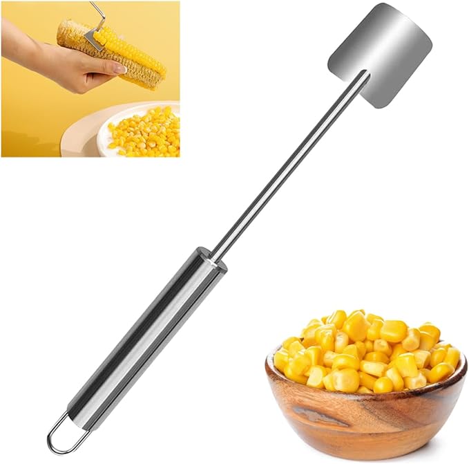Corn Peeler for Corn on the Cob,Corn Peeler,Corn on The Cob Remover,Stainless Steel corn cob stripper,Quickly Shucking Corn Kernel Remover Tool,Suitable for kitchen and Picnic Enthusiasts (1)