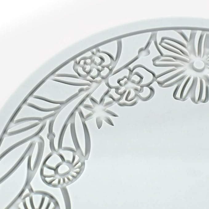 Silicone Molds 3D Hollow Leaf Chocolate Molds Honeycomb Bee Candy Mold Flower Pattern Fondant Mold Cake Topper Sugar Craft Decoration (I_Flower_7.32 * 0.12inch)