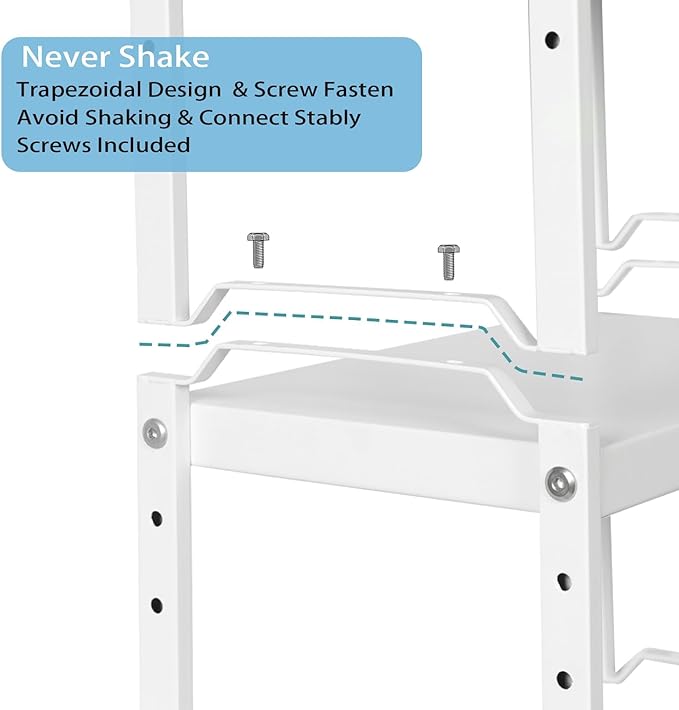 2 Pack Expandable Kitchen Cabinet Shelves Organizers, Stackable Adjustable Small Storage Shelf Rack Stand Riser for Pantry Cabinet Cupboard Kitchen Counter Organization, 22 lbs Capacity, Length:20.5"