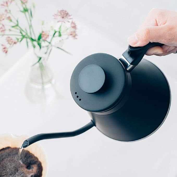 Hario V60 "Fit" Gooseneck Drip Kettle, 1200ml, Matte Black