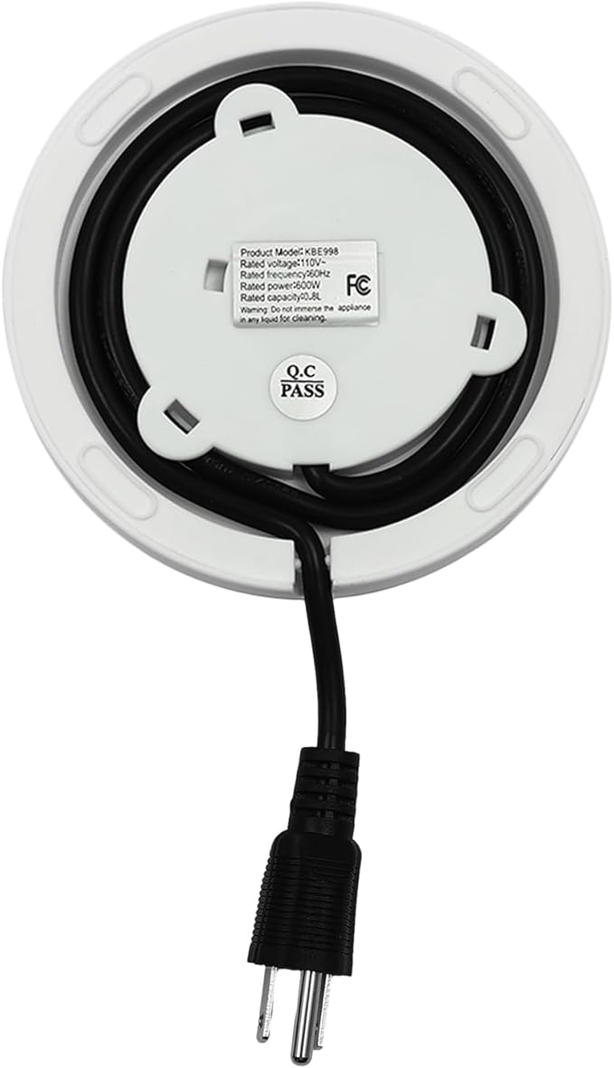 Electric Kettle,Temperature Control Glass Tea Maker LCD Display,Water Boiler & Heater With 360° Swivel Base and 6 Different Kinds of Functions For Coffee,Tea,Milk,Water,Hot Chocolate (White)
