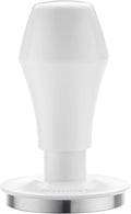 Normcore 51mm Espresso Coffee Tamper V4, Spring Loaded Tamper With Stainless Steel Flat Base, 15lb / 25lb / 30lbs Replacement Springs, Anodized Aluminum Stand, Non-stick coating White