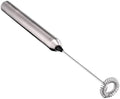 Milk Frother Handheld Electric Milk Foamer Portable Mini Mixer Machine Stainless Steel Touch Handheld Espresso Mixer Battery Operated Frother Coffee Stirrer Maker for Hot Chocolate Coffee