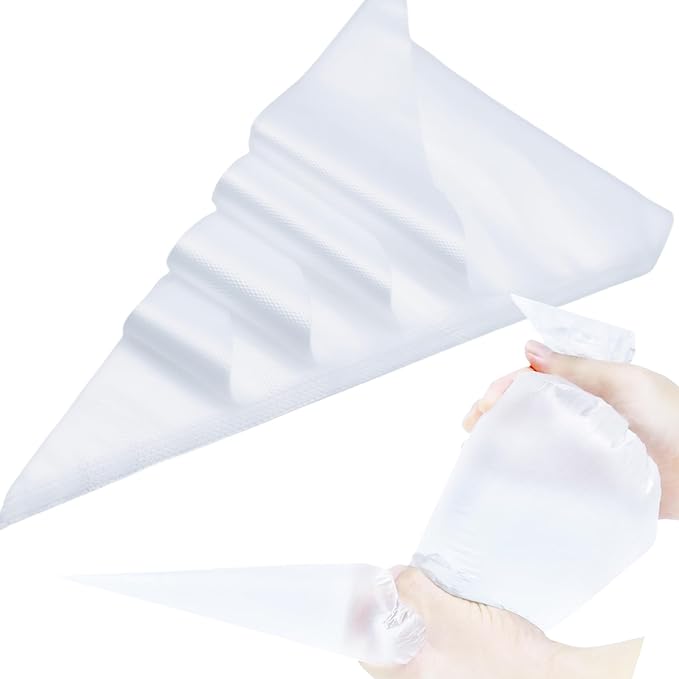 XL 20 Inch Large Piping Bags,100 Pack Disposable Pastry Bags,Thick Anti-Burst Icing Piping Pastry Bags For Frosting Decorating Cake Cupcake Cookie (XL 20 Inch-100 Pack)