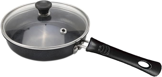 Mini Nonstick Omelet Pan with Lid, 6.3 Inch Single Serve Frying Pan Skillet, Dishwasher Safe, Multipurpose Pan Designed for Eggs, Omelets, Pancakes, Dishwasher Safe