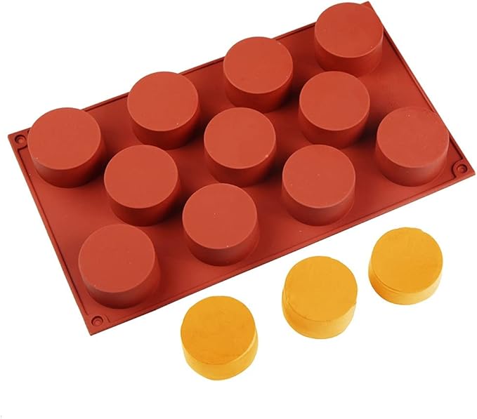 Silicone 11/8/6 Cavity Cylinder Shape Cake Mold For Baking Dessert Ice-Creams Mousse Mould Fondant Decorating Tools (11 Cavity)