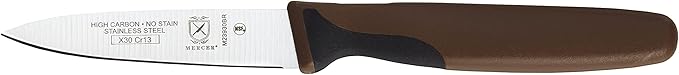 Mercer Culinary Millennia Colors 5-Piece Magnetic Board Set with Chocolate Handles, Bamboo