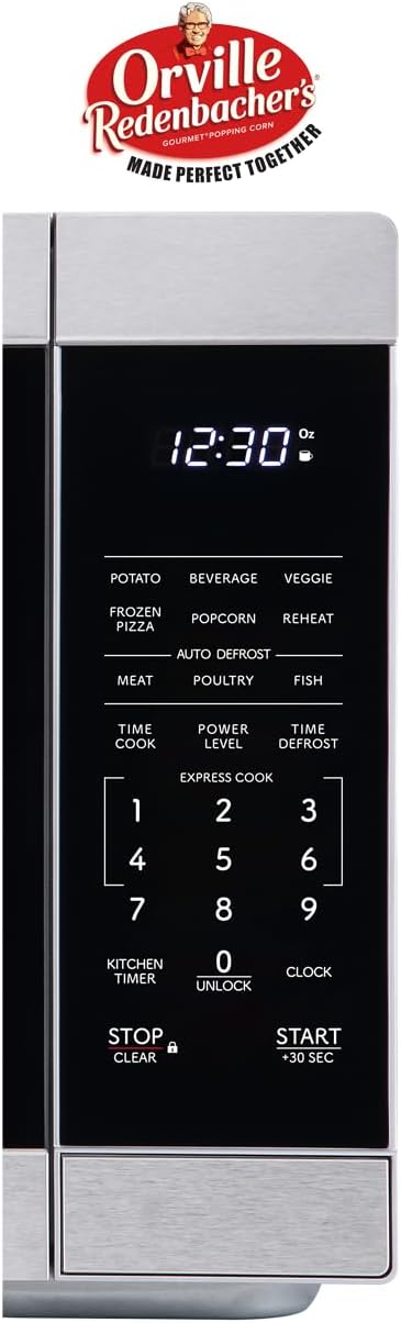 SHARP Countertop Microwave Oven with Removable 12.4" Carousel Turntable, 1000 Watt, 1.1 Cubic Feet, Stainless Steel