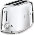 Smeg 50's Retro 4 - slice toaster (Stainless Steel)