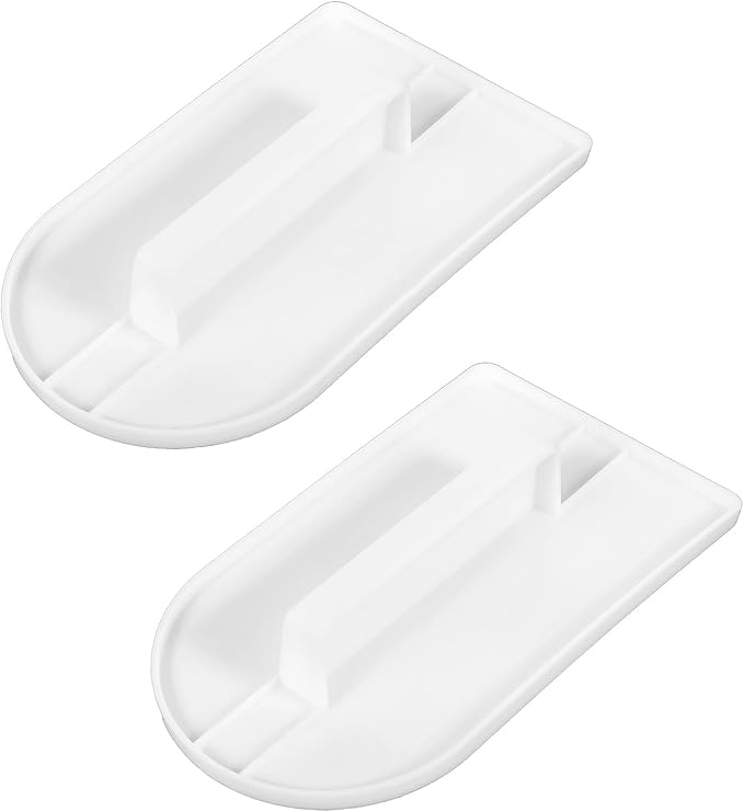 2 PCS Fondant Smoother, White Plastic Fondant Icing Smoother, Paddle Fondants Polisher Finisher Sugarcraft Cups for Cake Decoration Sugarcraft Paddles Sculpting, 14.5 x 8 cm/5.7" x 3.1"