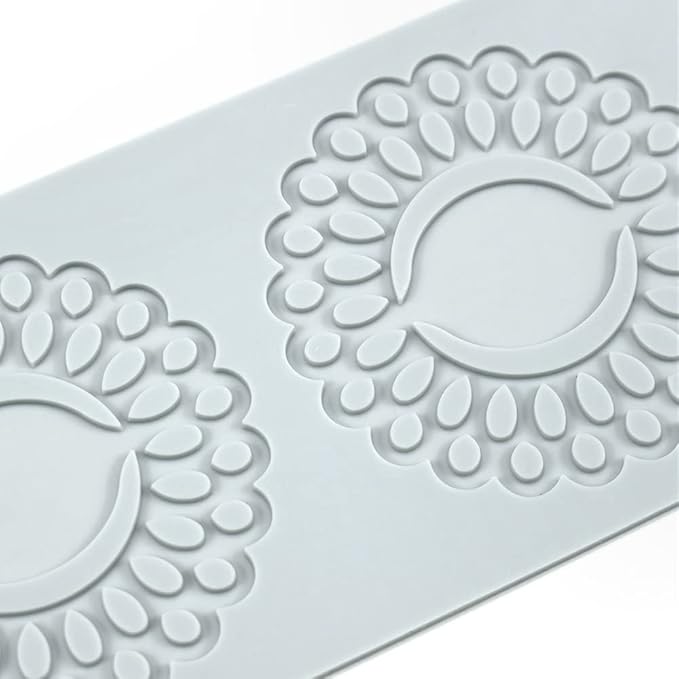 Silicone Molds 3D Hollow Leaf Chocolate Molds Honeycomb Bee Candy Mold Flower Pattern Fondant Mold Cake Topper Sugar Craft Decoration (R_Sunflower_10.08 * 3.56 * 0.08inch)