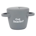 Bella Tunno Snack Cups for Toddlers, Silicone Spill Proof Food Container with Lid, Babies & Kids 6-12 Months, Got Snacks