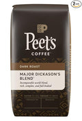 Peet's Coffee, Major Dickason's Blend, Dark Roast, Whole Bean 32oz (2 Pack)