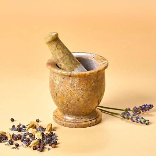 Small & Mini Mortar Pestle Sets, Kitchen Tools, Kitchen Countertop Decor, Grinding, Crushing, Herbs, Garlic, Nuts, Spices, Pills Rustic Style, Handcrafted, Made from Soapstone
