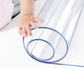 20x52 in Custom Multisize 1.5mm Thick Clear PVC Table Protector Cover Mat Rectangular Glass Plastic Tablecloth Cover Office Desk Pad Mat for Computer Desk Sofa Table Media Stand Wipeable Waterproof