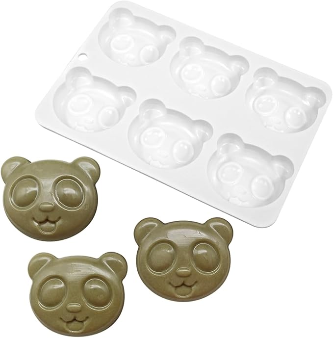 mostsom Silicone Mousse Mold Panda Shape Non-Stick Chocolate Dessert Molds, Flexible Baking Mold for Mousse Cake, Pudding, Jelly, Candy, Ice Cube (A_ Panda)