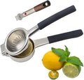 Lemon Squeezer Stainless Steel, Heavy Duty-Non-Slip Grip Design, Handheld Juice Press, Manual Citrus Juicer Tool for Fruit, Lemon, Lime, and Citrus Fruits