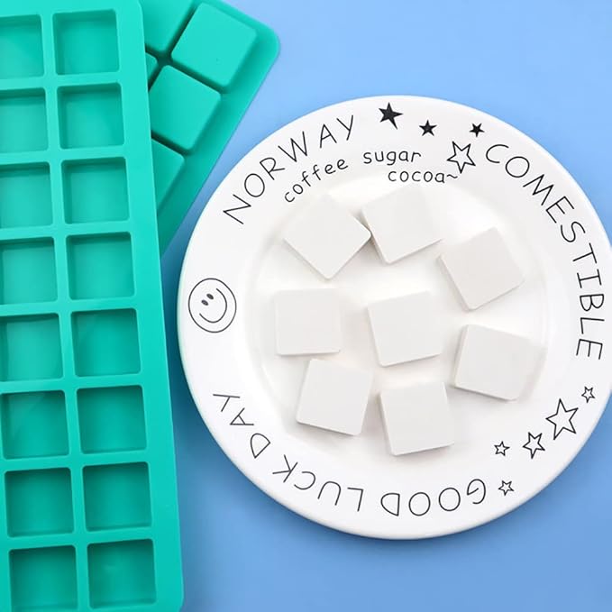 40 Cavities Square Silicone Mould Chocolate Mould Cake Baking Mold Candy Sweet Moulds Ice Cube Tray Molds Silicone Molds for Crafts for Making Chocolate Candy Ice Cube Tray