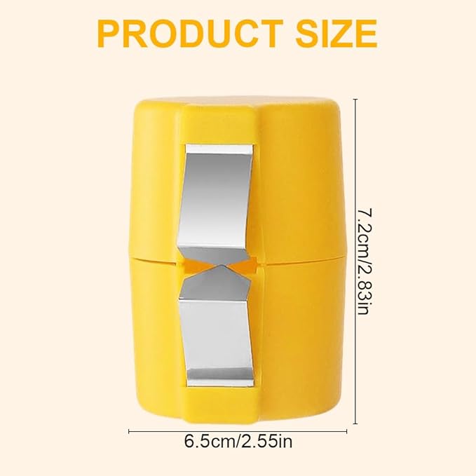 2025 Premium Egg Shell Opener, Egg Shell Cutter Eggs Shell Separator for Raw Eggs, Multifunctional Egg Cutter Egg Cracker Separator for Home Kitchen Gadgets (Yellow)