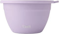 S'well Stainless Steel Salad Bowl Kit 64oz, Lilac, Comes with 2oz Mini Canister and Removable Tray for Organization, Leakproof, Easy to Clean, Dishwasher Safe