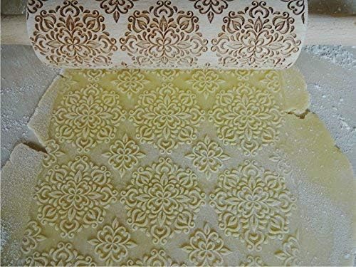 KALEIDOSCOPE ROLLING PIN LASER ENGRAVED for EMBOSSED COOKIES GIFT FOR FRIEND MOTHER BAKER