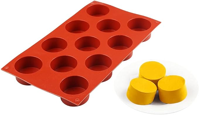 Silicone 11/8/6 Cavity Cylinder Shape Cake Mold For Baking Dessert Ice-Creams Mousse Mould Fondant Decorating Tools (11 Cavity)