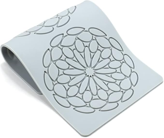 Silicone Molds 3D Hollow Leaf Chocolate Molds Honeycomb Bee Candy Mold Flower Pattern Fondant Mold Cake Topper Sugar Craft Decoration (J_Flower_10.4 * 5.28 * 0.12inch)