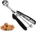 Cookie Scoop, Ice Cream Scoop, Mini Cookie Scoops for Baking, 18/8 Stainless Steel Cookie Scooper for Baking, Cookie Dough Scoop, Ice Cream Scooper with Trigger Release, Non-slip Grip(35MM)……
