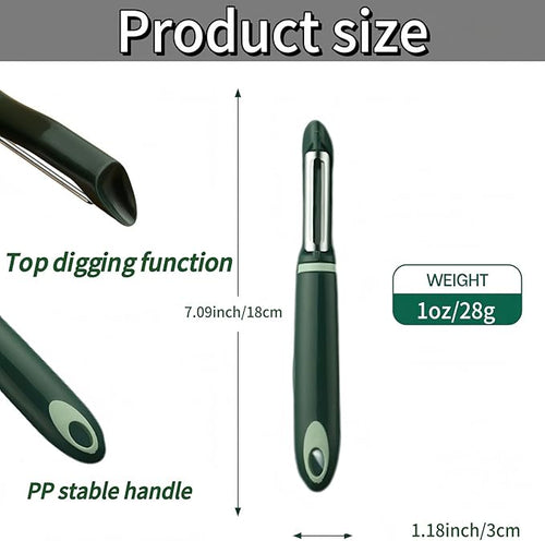 10 Pack Vegetable Potato Peeler for Kitchen,Ergonomic Soft-Touch Handle-Black (Aquamarine, 30 Pack)