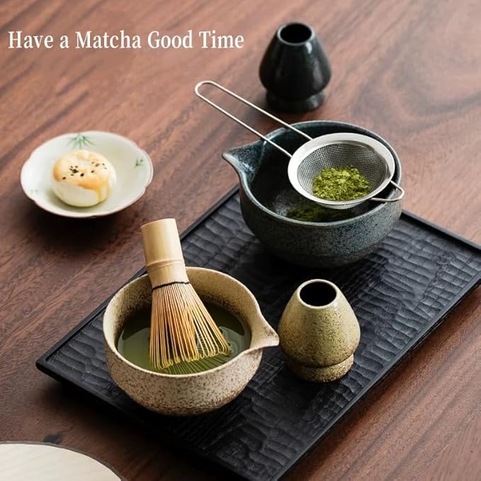 Matcha Whisk Bamboo Matcha Whisk for Traditional Starter Tool, Handcrafted Organic Traditional Japanese Chasen, Matcha Stirrer Wisk Mixer Brush for Authentic Tea Preparation (2)