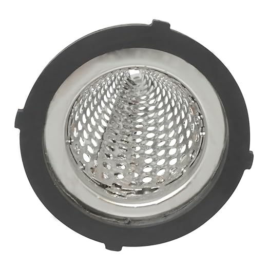 Gloxco 2" Funnel Suction Strainer, Witch Hat, Stainless Steel (STR-F200)